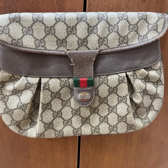 Vintage Gucci leather shoulder bag - Picture 2 of 4